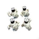 (lot Of 4)SMC AR25-02BG-A Modular Regulators W/backflow Function 1/4" Port Mpa. Fixed Price $59.99.