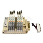 Smc SS5V1-10FD2-08U Valve Manifold Assembly W/ (4) SV1200-5FUD & (2) SV1400-5FU. Fixed Price $99.99.