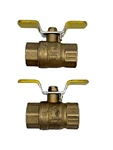 Lot 2, Dormont Q11F-600TB Brass Ball Valve 3/4" On-off Female Connection. Fixed Price $38.99.
