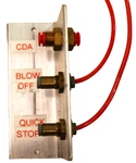One Smc Brass 1/2" Bulkhead Union 1/4" & Two 3/8" Touch For 3/16" Mounted 5". Fixed Price $28.95.