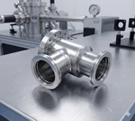 Mdc LIV-300 Electropolished Manifold Hub Conflat 6" Cf To Dual Iso-k 80. Fixed Price $400.50.