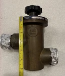 Airco Temescal 1- 5/8" Fig. 1230 High-vacuum Valve Brass Manual. Fixed Price $45.00.