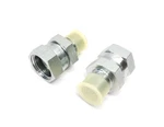 Parker 0107-8-12 Port Adapter Fitting 1/2-14 Male Npt To 3/4-14 Pipe Swivel 2PK. Fixed Price $18.04.