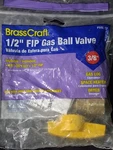 Brasscraft Gas Ball Valve 1/2 In Manual Fip PSSL-12 125 Wog/wsp. Fixed Price $18.99.