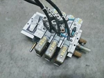 Festo PRS-1/4-6B Manifold Block With 3 Solenoid Valves MFH-5-1/4-LB Used. Fixed Price $92.00.