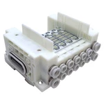 Smc SS5Y5-10S0-05B-C6 Manifold Base 5-STATIONS, 6MM One-touch, Din Rail. Fixed Price $137.41.