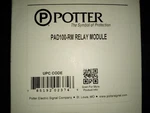 Relay Module PAD100-RM Potter Electric Signal Single Input Fire System. Fixed Price $35.00.