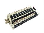 Smc VV5FS2-01T1-101-02T Solenoid Valve Manifold, 5-PORT, 10-STATION, 1/4" Npt. Fixed Price $146.69.