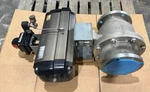 Flowserve Automax 6" Stainless Steel Ball Valve, Pnuematic Actuator And Switch. Fixed Price $990.00.