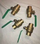 Four (4) New Lead Free 1" Wright Valves 600 Wog, Solder Connection (bulk Sale). Fixed Price $36.99.