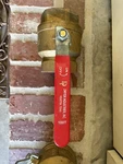 4" Fnpt Brass Ball Valve Inline Dweyer Industries. Fixed Price $150.00.