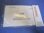 1 Waterous 588 2'' Relief Valve Repair Kit. New In Package. Fixed Price $16.99.