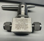 Swagelok SS-44S6 Ball Valve 3/8 Tubing Stainless Steel Bar Handle. Fixed Price $149.00.