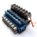 Mac 45A-MAK-DDAJ-2KE Solenoid Valve X7 With Manifold Rating: 24VDC 4.2 Watts. Fixed Price $350.00.