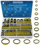 12 Sizes 378 Pcs Bonded Sealing Washer Kit,automotive Self-centred Ac Metal. Fixed Price $32.99.