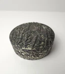 Vintage Japanese Meiji Silver Plate Box Mount Fuji Bamboo Asahi Shoten. Fixed Price $183.99.