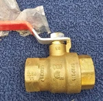 Rwv 5592AB: 1" 150 Wsp 600 Wog Brass Body Threaded Ends Chrome-plated Ball. Fixed Price $27.74.