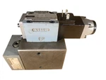 Rexroth Directional Solenoid Valve 3WE6B51 & GU35-4-A W/ Logic Cover Lfa 16 D-62. Fixed Price $245.00.