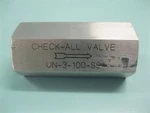 1" Npt Check-all UN-3-100-SS Valve. Fixed Price $32.00.