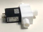 Burkert Type 0121 456267 Solenoid Valve Ptfe Teflon Body PMAX28PSI 120V. Fixed Price $195.00.
