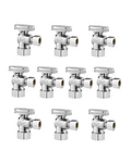 10-PACK Angle Stop Valve 1/4 Turn 5/8" Od (1/2" Nom) X 3/8" Compression. Fixed Price $35.99.