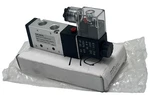 Ohlson 4V210-08-DC24V Pneumatic Solenoid Valve 5/2 Way 1/4" Npt 24VDC, Nsmp. Fixed Price $60.00.