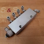 Smc AS3211F Pneumatic Flow Control 8MM 5/16 Tube With Distribution - Used. Fixed Price $16.62.