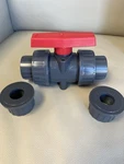 Hayward TBB1010CPEG 1"PVC Double Union Ball Epdm Flow Valve New. Fixed Price $55.00.