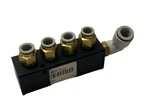 Polyconn PCM20-250-04B Pneumatic Manifold, 4X 1/4" Out 3/8"NPT In. Fixed Price $19.79.