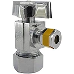 Lasco 06-9263 Angle Stop Quarter Turn Ball Valves, 5/8-INCH Compression Inlet X. Fixed Price $25.37.