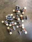 10 Nibco TI8 6-8 Solder Bronze Gate Valves W/ 1" Mnpt Full Port 200 Psi. Fixed Price $80.00.