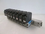 Koganei, V030E1, Solenoid Block Assy, 8 Valve, Used. Fixed Price $47.50.
