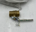 (qty 3) FNWX410CF Low Lead 600# Threaded Full Port Ball Valve 3/4" Brass. Fixed Price $30.93.