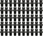 Loc-line Black 1/8" Npt Connector 2 Packs Of 50. Fixed Price $77.38.