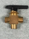 Swagelok B-44XF6 Brass 40 Series 3-WAY Ball Valve, 3/8 In. Fnpt 1500 Psig (new). Fixed Price $135.00.
