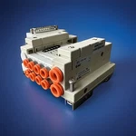 Smc SS5V1-10FD1-08U-N7-D / SS5V110FD108UN7D, Port Solenoid Valve Manifold. Fixed Price $100.00.