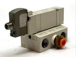 Smc SY5140-5WOU-02T Solenoid Valve 5-PORT 24VDC 1/4" Base Mount. Fixed Price $17.09.