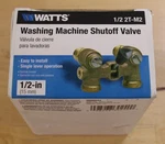 Watts 1/2 2T-M2 Washing Machine Shut Off Valve Brass & Tubular Open Box. Fixed Price $49.99.