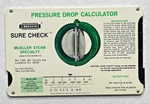Vintage Muessco Check Pressure Drop Calculator Mueller Steam Valve Tool. Fixed Price $74.99.