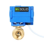 U.s. Solid Motorized Ball Valve 1/2IN Full Port Brass 9-24V Ac/dc No Auto Return. Fixed Price $43.99.