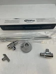 Proflo PFXHAT32CLKL12 1/2" 3/8" Straight Supply Stop Kit With One Loose Key. Fixed Price $31.49.