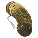 Brady 23209 Numbered Set, 226 To 250, Tags, PK25. Fixed Price $46.45.