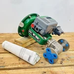 Fisher Baumann 1/2 32.24588SVF CL150 Stainless Control Valve DVC2000 Positioner. Fixed Price $2750.00.