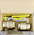 Fnw Full Port Fpt 600# Ball Valve 2" Set Of (2) Solid Brass Lever Handle. Fixed Price $100.00.