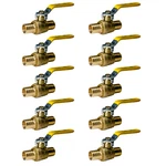 10 Pack Xfitting 1" Pex Ball Valve, Lead Free Brass, Full Port, Barb Crimp. Fixed Price $62.33.