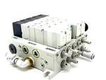 New Smc VV5Q41-05-DAM01160 Valve With (3) VQ4301-51 VQ4201-51 (1)VQ4401-51. Fixed Price $500.00.