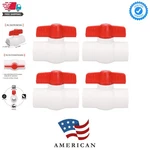 4PCS 1" Pvc Ball Valve Water Pipe Shut-off Socket With Red T-handle For.... Fixed Price $33.59.