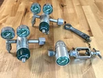 Vtg Hudson Medical Oxygen Tank Pressure Regulators 2- # OT-700-B & 1- 3023B. Fixed Price $44.99.