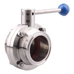 Dernord Sanitary Butterfly Valve With Pull Handle Stainless Steel 304 Tri Clamp. Fixed Price $36.98.
