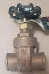 Barnett Inc 3/4" Cast Brass Gate Valve Part #242002 Solder End Psi New (6. Fixed Price $12.83.